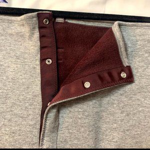 Lululemon Gray/Maroon Vinyasa Snap Scarf